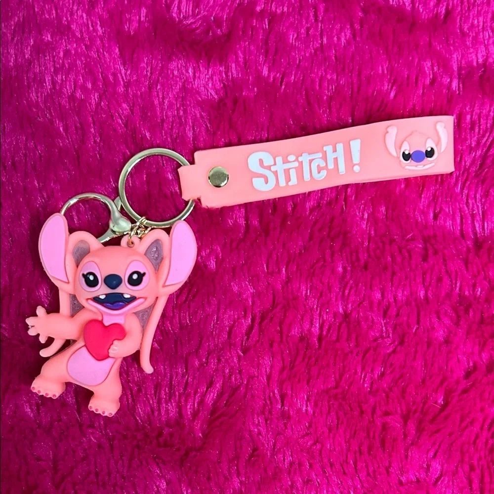 Stitch Pink Keychain for Kids